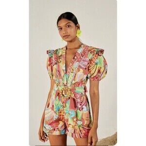 Farm Rio Fruit Salad Romper Size XS NWT